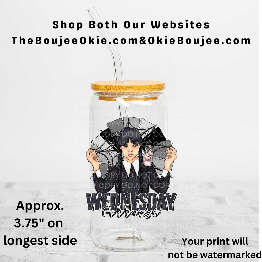 Image of Wednesday Addams Uv Dtf Decal T6