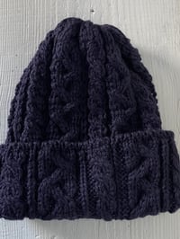 Image 5 of Beanie - Indigo Cable £58.00
