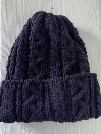 Image 6 of Beanie - Indigo Cable £58.00