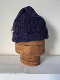 Image 3 of Beanie - Indigo Cable £58.00