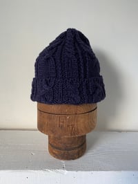 Image 4 of Beanie - Indigo Cable £58.00