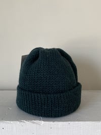Image 10 of Merino BEANNIE - Deep Green £55.00