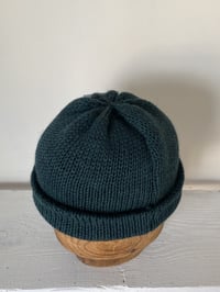 Image 5 of Merino BEANNIE - Deep Green £55.00
