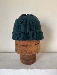 Image 2 of Merino BEANNIE - Deep Green £55.00
