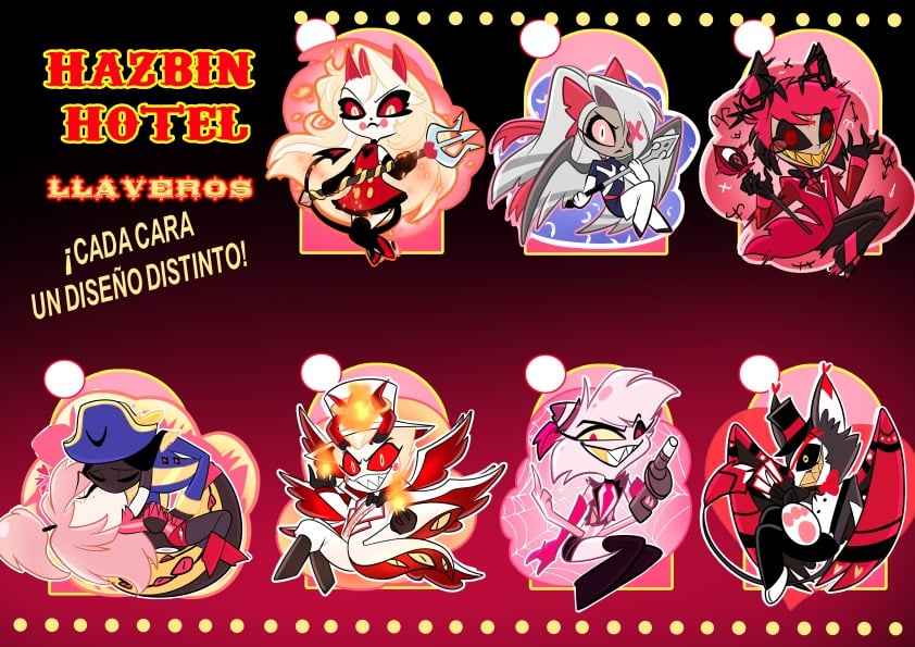 Image of Hazbin double sided Keychains (K4)