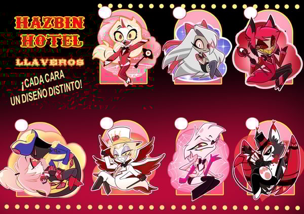 Image of Hazbin double sided Keychains (K4)