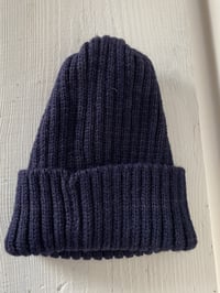 Image 10 of Alpaca Beanie - Navy £65.00