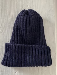 Image 12 of Alpaca Beanie - Navy £65.00