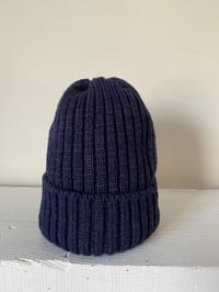 Image 1 of Alpaca Beanie - Navy £65.00