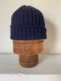 Image 3 of Alpaca Beanie - Navy £65.00