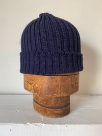 Image 4 of Alpaca Beanie - Navy £65.00