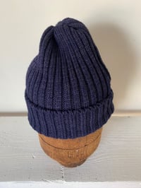 Image 7 of Alpaca Beanie - Navy £65.00