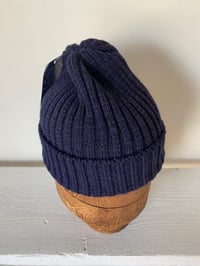 Image 8 of Alpaca Beanie - Navy £65.00