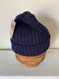 Image 9 of Alpaca Beanie - Navy £65.00
