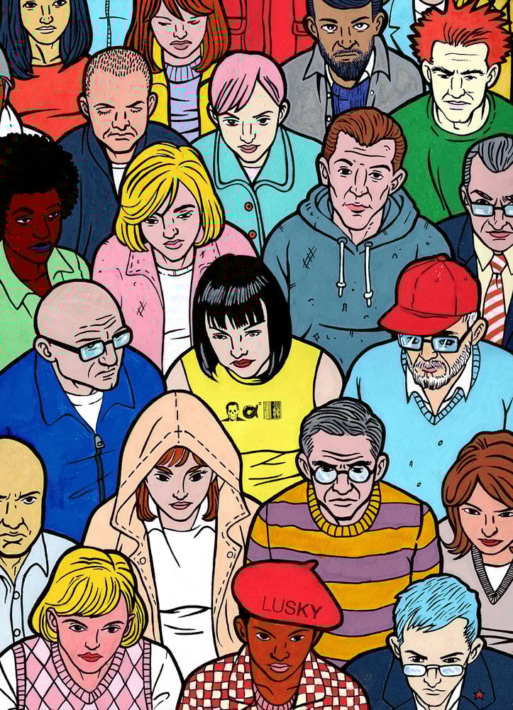 Image of The Crowd Gouche Original