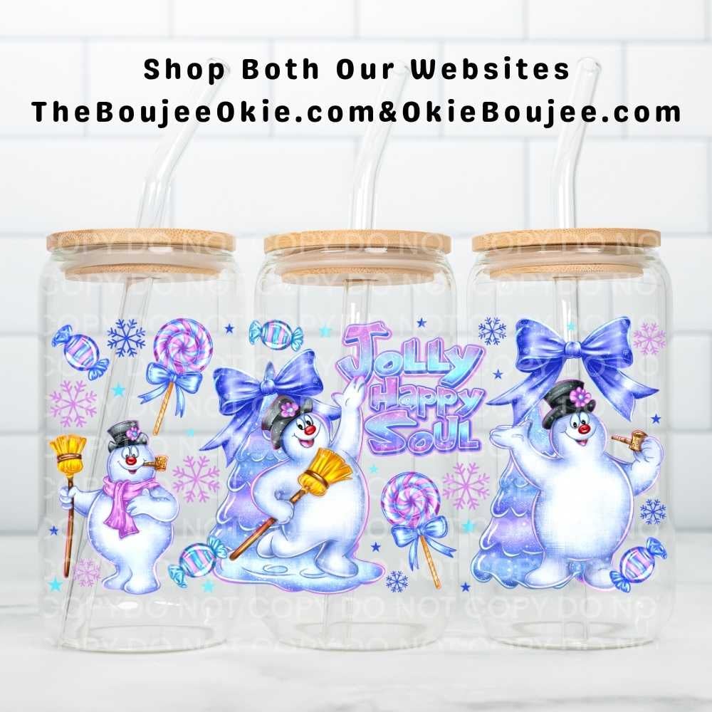 Image of Snowman Jolly Happy Soul Uv Dtf Wrap W0848