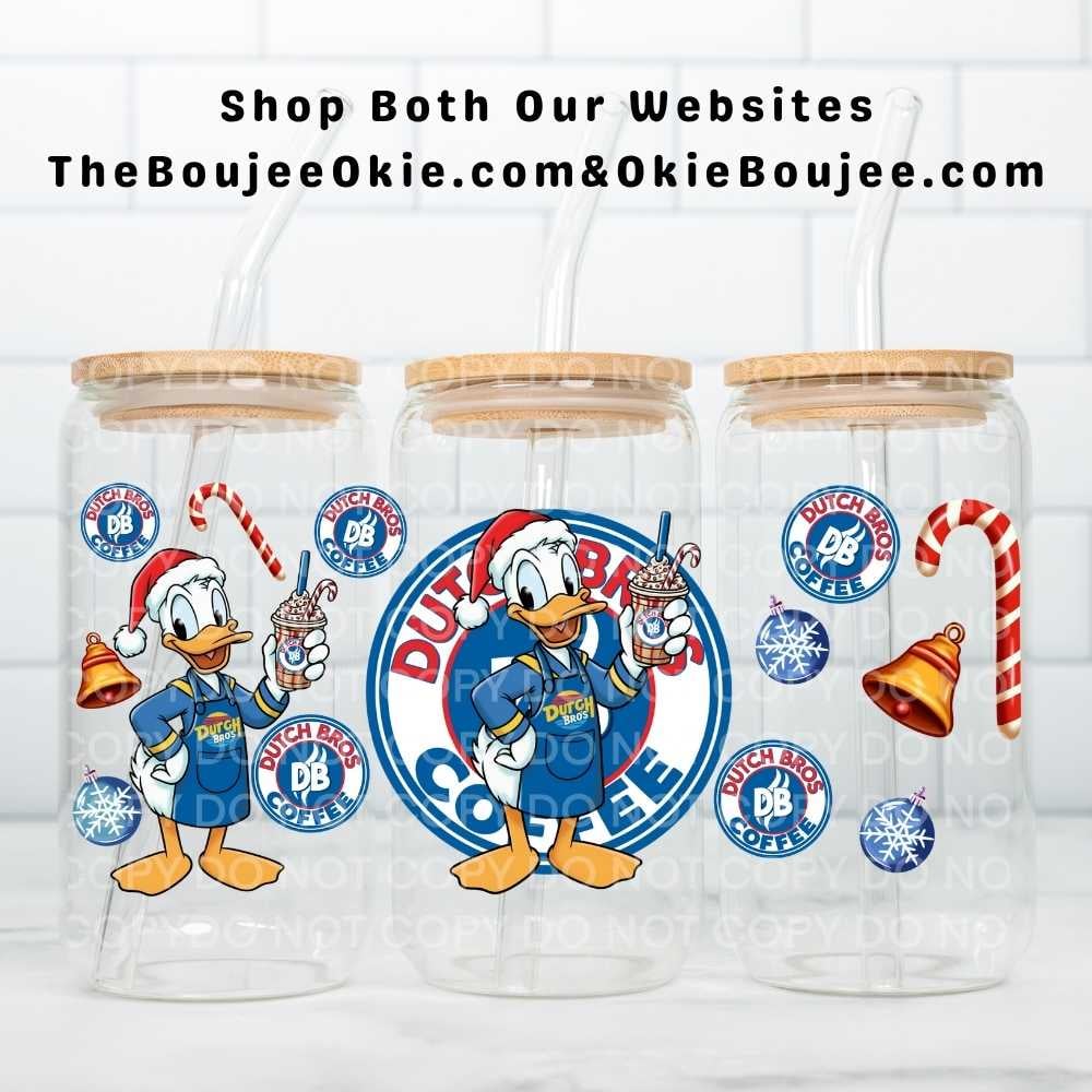 Image of Donald Duck Dutch Bros Coffee Uv Dtf Wrap W0851