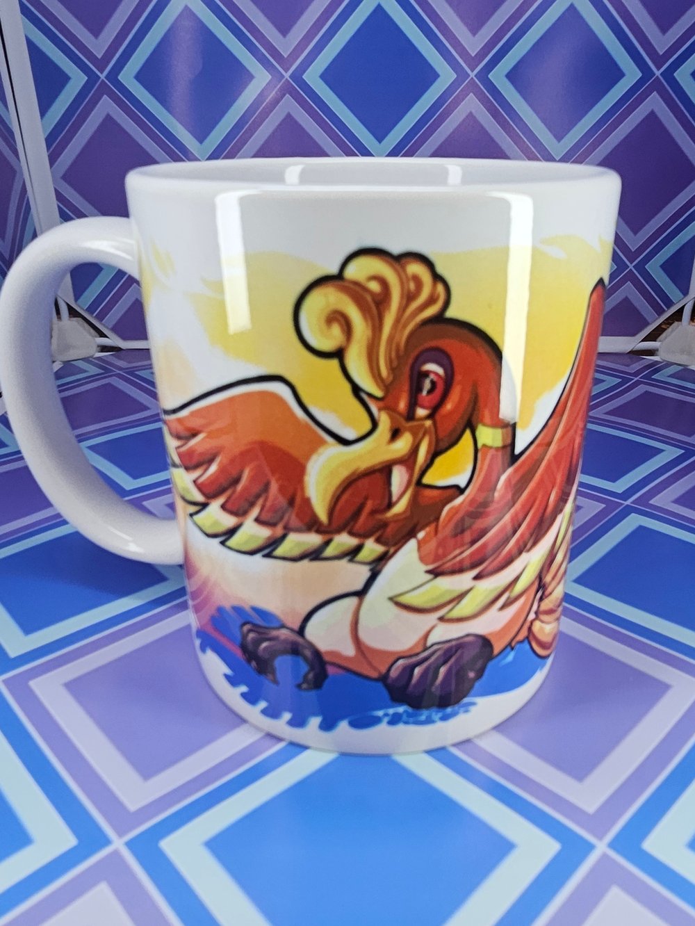 Image of Gold and Silver Birds Mug