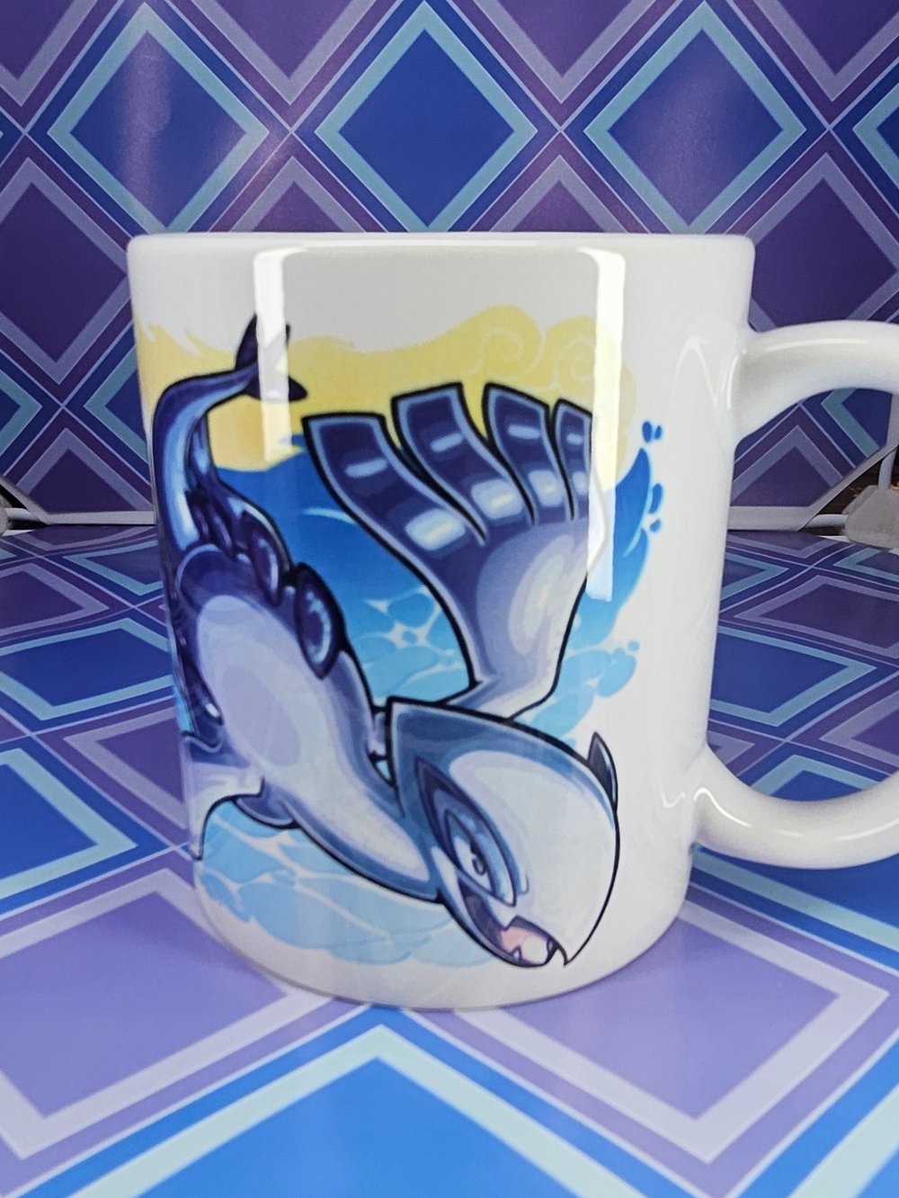 Image of Gold and Silver Birds Mug