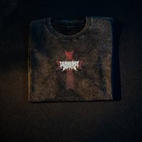Image 1 of Crimson Crucifier "Born In Storm" Series Oversize Snow Washed Tee