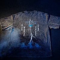 Image 3 of Lightning Rider "Born In Storm" Series Oversize Snow Washed Tee