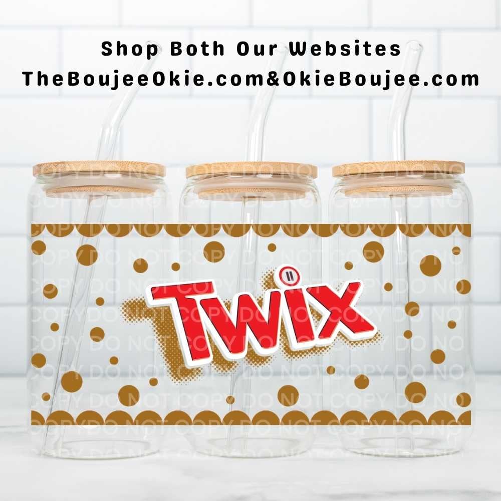 Image of Twix Candy Bar Uv Dtf Wrap  W0542