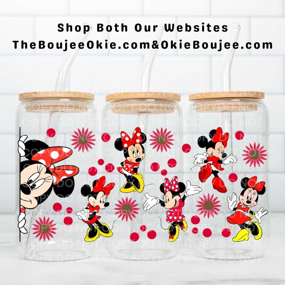 Image of Minnie Mouse Uv Dtf Wrap  W0545