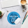 Advertising Shits In Your Head  Round Mouse Pad