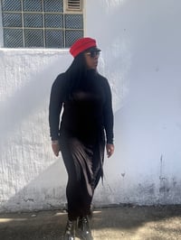 Image 1 of Turtle Neck Long Maxi Dress