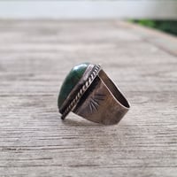 Image 2 of Southwest Chrysocalla Ring, c. 1950s.