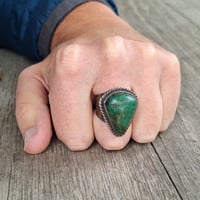 Image 5 of Southwest Chrysocalla Ring, c. 1950s.