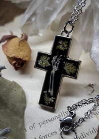 Image 5 of Lizard Claw Cross Pendant 