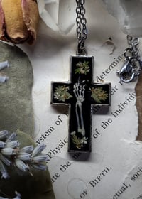 Image 1 of Lizard Claw Cross Pendant 