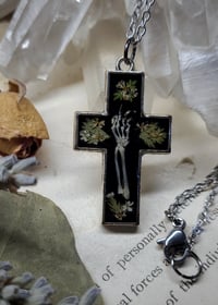 Image 4 of Lizard Claw Cross Pendant 