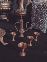 Image 4 of Mini brass table set 