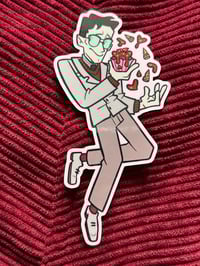 Image 1 of Edward with Cupcake Sticker