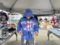 Image 5 of Beyonce Beylenciaga Infantry NY Art dept custom screen print black/white bleached sweatshirt