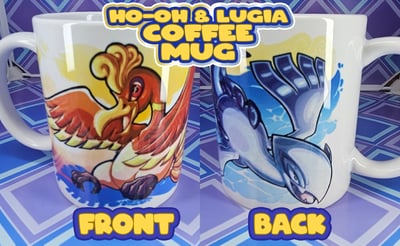 Image of Gold and Silver Birds Mug