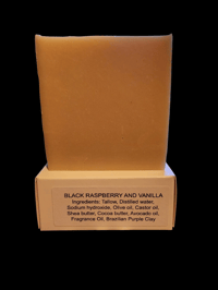 Image 2 of BLACK RASPBERRY AND VANILLA (TALLOW SOAP)