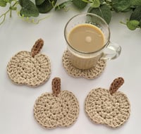 Image 3 of Pumpkin Coaster Crochet Pattern