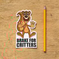 Image 5 of Brake For Critters Die-Cut Vinyl Sticker
