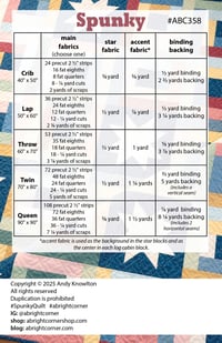 Image 2 of Spunky quilt pattern - PDF version