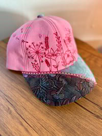 Image 13 of Transformation Collection Tooled Leather Two Tone Suede Baseball Caps