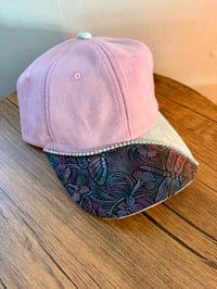 Image 18 of Transformation Collection Tooled Leather Two Tone Suede Baseball Caps