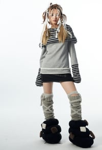 Image 6 of Chunky Knit Tie Socks