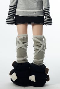 Image 8 of Chunky Knit Tie Socks