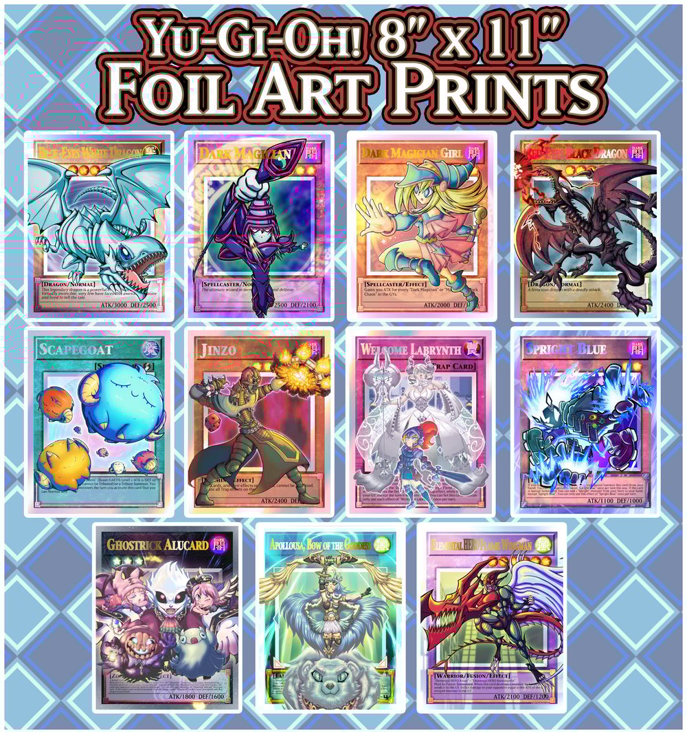 Image of Duel Monsters 8.5" x 11" Foil Prints
