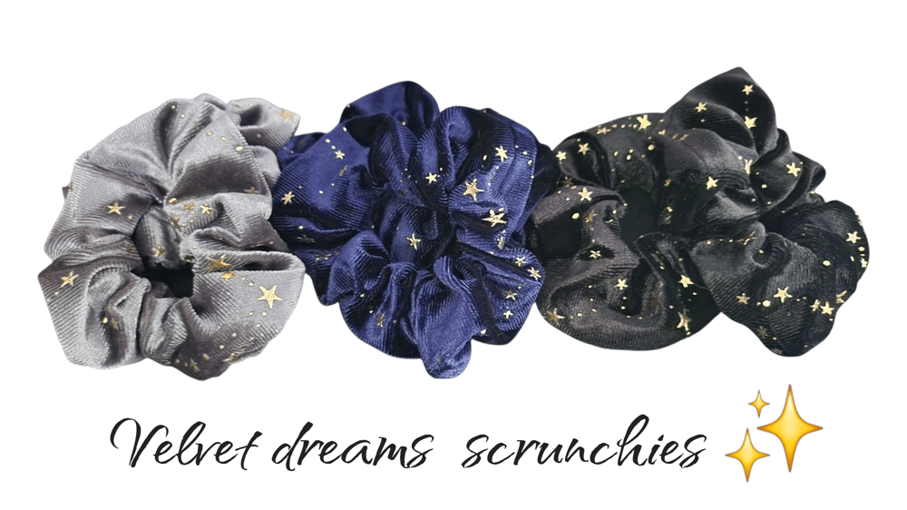 Image of VELVET DREAM SCRUNCHIES (LOW STOCK)