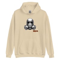 Image 2 of Gas Mask Logo Hoodie in Tan