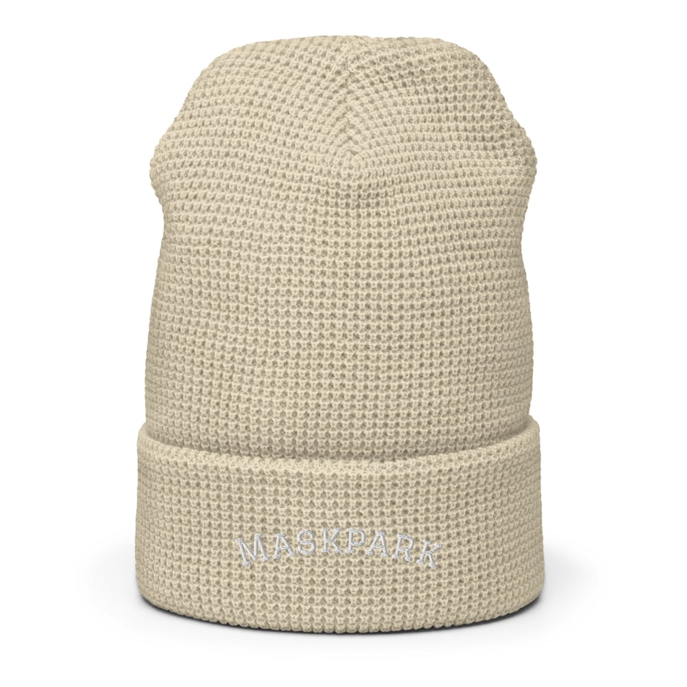 Mask Park Waffle Beanie in Tan